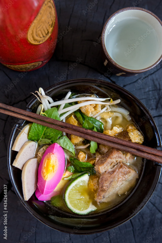 Asian noodles with chop sticks
Asian noodles with chop sticks