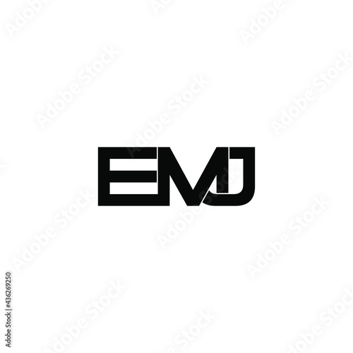 emj letter original monogram logo design