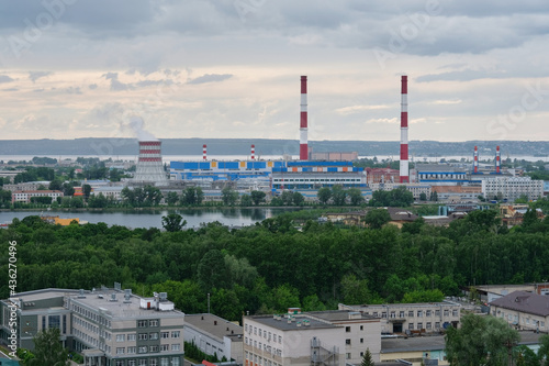 power station in the city