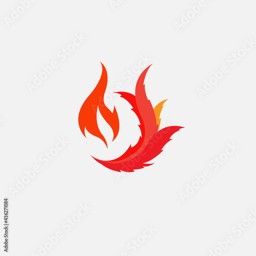 Royalty -free stock vector ID : 1526983868Creative Fire Flame Logo Symbol Vector Illustration