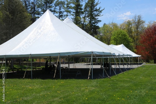 large white events or entertainment tent