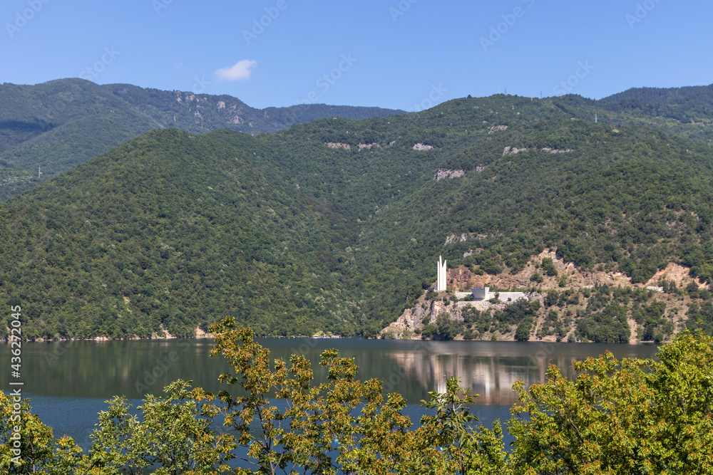 Naklejka premium Amazing ladscape of Vacha Reservoir, Bulgaria