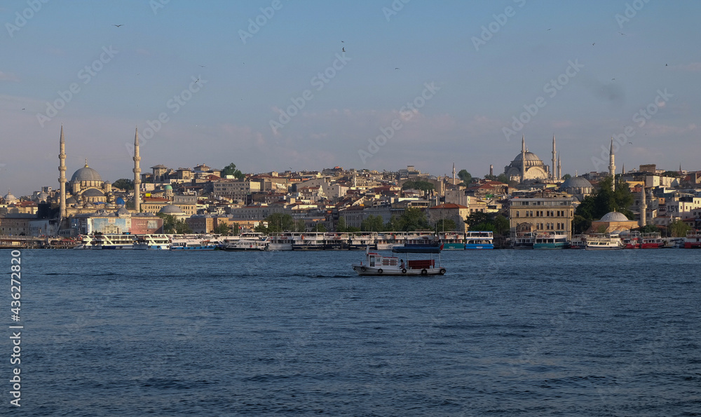 view of istanbul with the view of the estuary