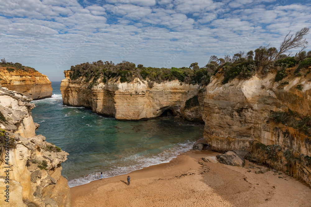 Fototapeta premium View of Loch Ard Gorge & Beach - Great Ocean Road, Victoria, Australia