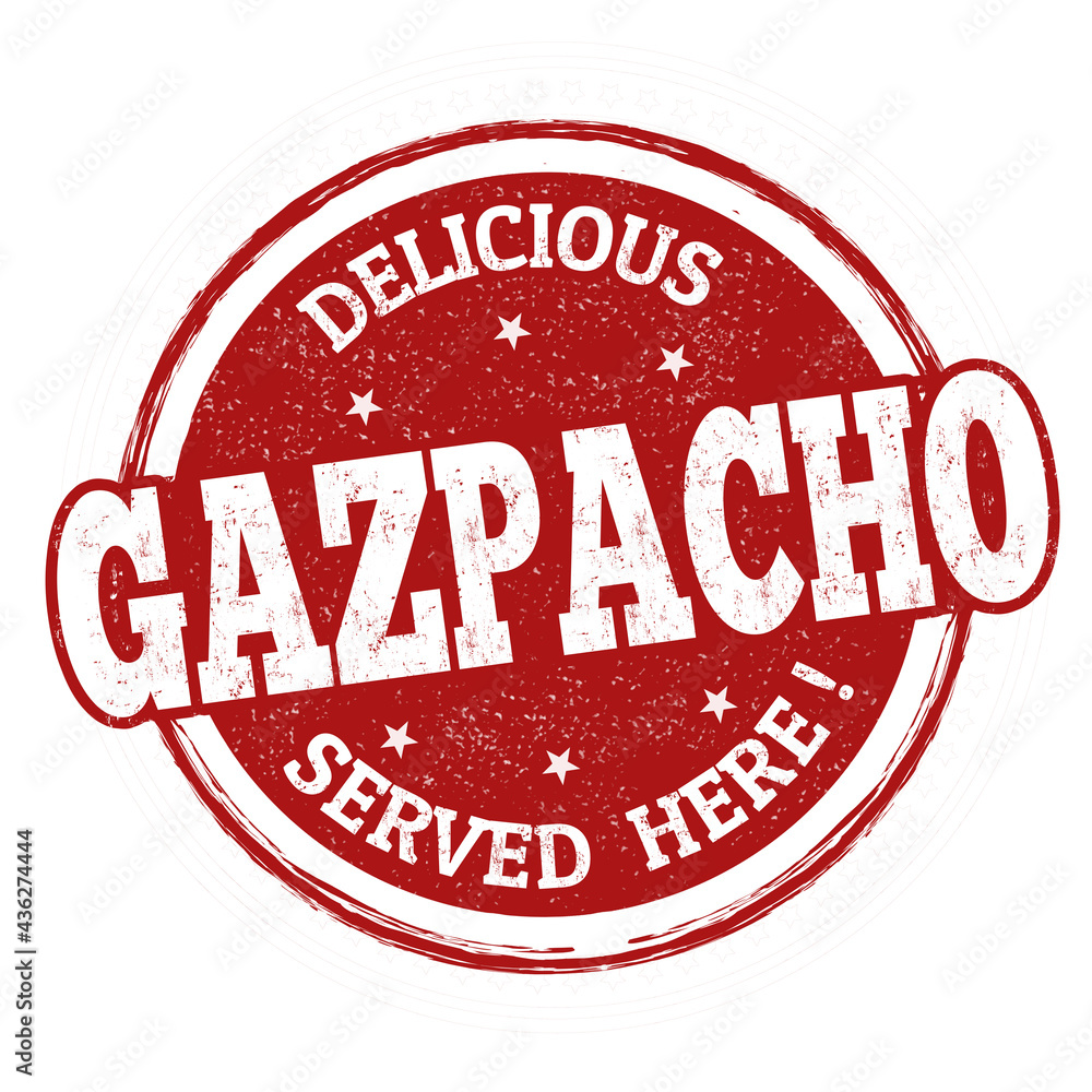 Gazpacho grunge rubber stamp