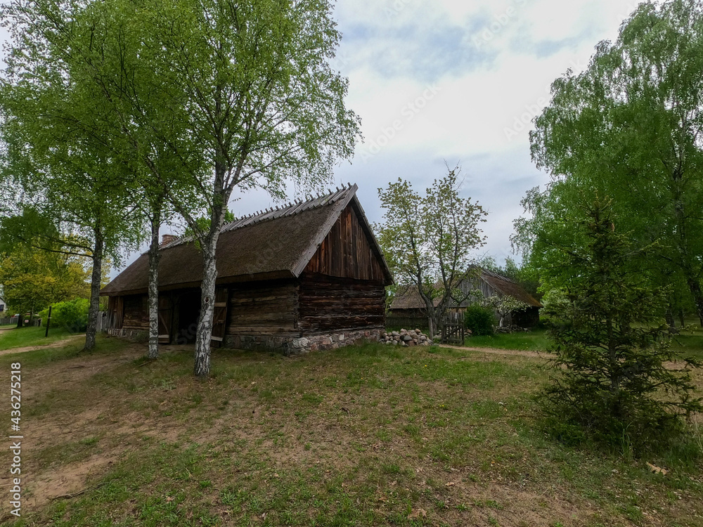 Traditional Kashubian village in Pomerania (northern Poland) with typical rural architecture for central Europe Traditional Kashubian village in Pomerania (northern Poland) with typical rural architecture for central Europe