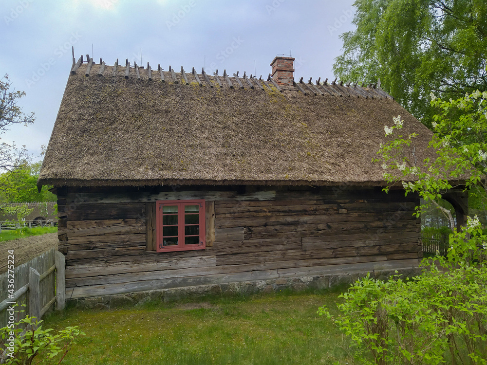 Traditional Kashubian village in Pomerania (northern Poland) with typical rural architecture for central Europe Traditional Kashubian village in Pomerania (northern Poland) with typical rural architecture for central Europe