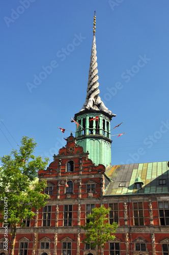 Photography Copenhagen Stock Exchange building, Denmark