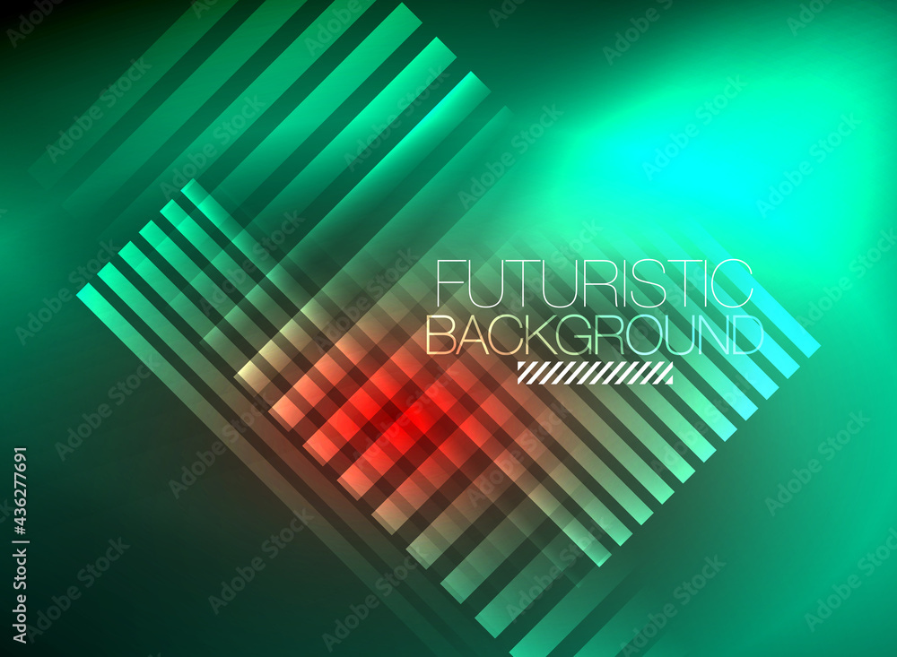 Bright neon color techno abstract background, shiny glowing neon lines in the dark background Bright neon color techno abstract background, shiny glowing neon lines in the dark background