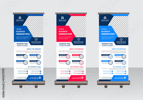 Business Conference Rollup Banner Template 