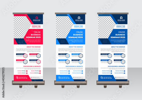 Business Conference Rollup Banner Template 