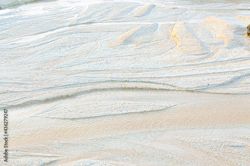 Sandy beach at low tide
