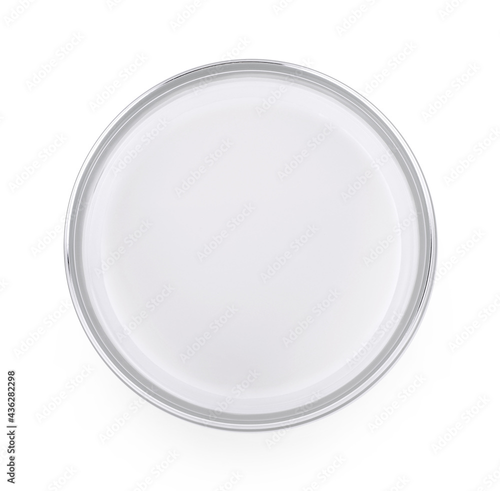 coconut milk in bowl isolated on white. coconut milk in bowl isolated on white.