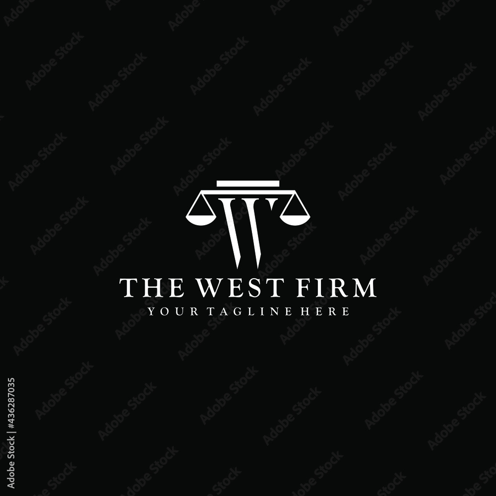 the west law firm initial W Logo the west law firm initial W Logo