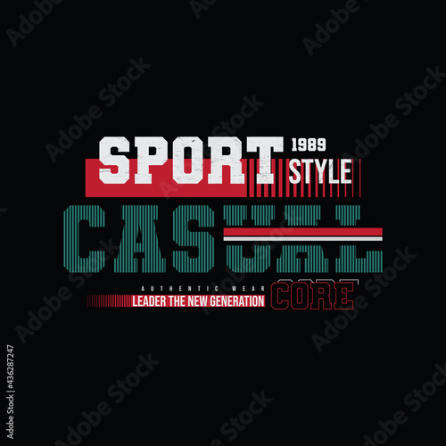 Vector illustration of letter graphics, Sport style, creative clothing, perfect for the design of t-shirts, shirts, hoodies, etc.