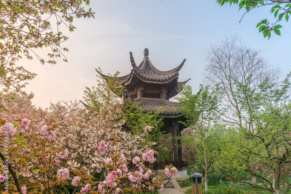 Ancient Yellow Crane Tower in Wuhan, Hubei, China.