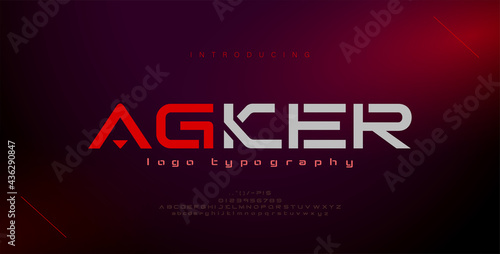 Abstract modern urban alphabet fonts. Typography sport, game, technology, fashion, digital, future creative logo font. vector illustration