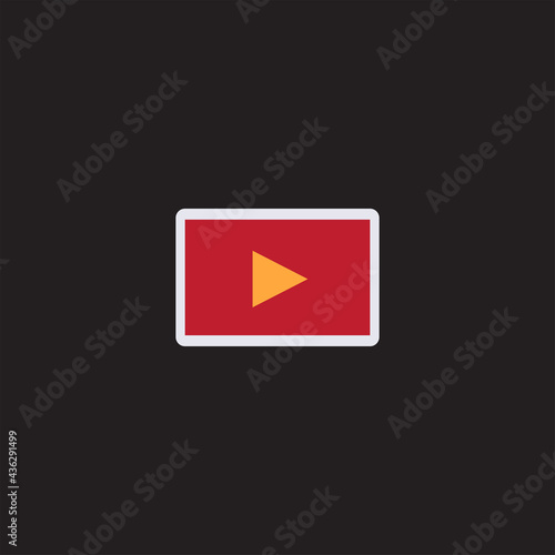 Free Download play button social media tube, logo icon for web programmers. digital marketing advertising media - GFXLoad