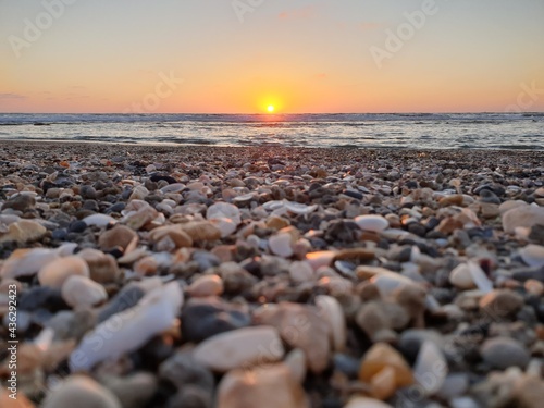 sunset on the beach