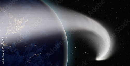Fototapeta Naklejka Na Ścianę i Meble -  Comet on the space