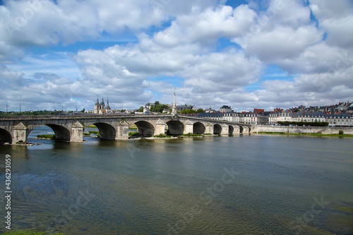 Blois, France. Jaques Gabriel stone bridge, 1724
