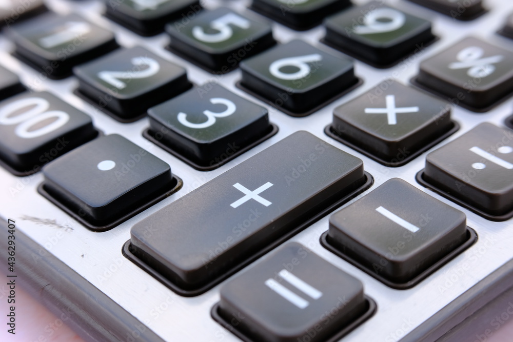 close up calculator and macro calculator with number, business and finance concept close up calculator and macro calculator with number, business and finance concept
