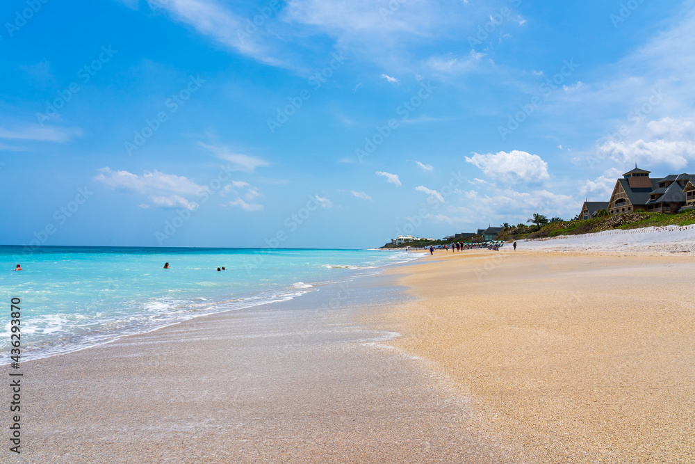 Obraz premium Atlantic Ocean Beach at Vero Beach, FL - Wabasso Beach Park