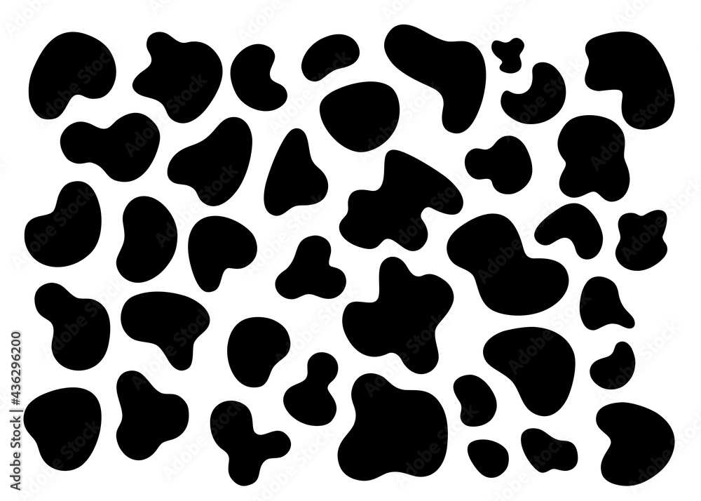Abstract vector illustration cow or leopard pattern. Decoration for any design. Abstract vector illustration cow or leopard pattern. Decoration for any design.