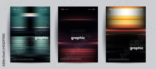 Abstract covers with Motion gradient. Blurred colors vector background.