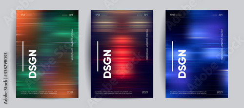 Abstract covers with Motion gradient. Blurred colors vector background.