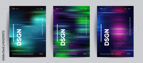 Abstract covers with Motion gradient. Blurred colors vector background.