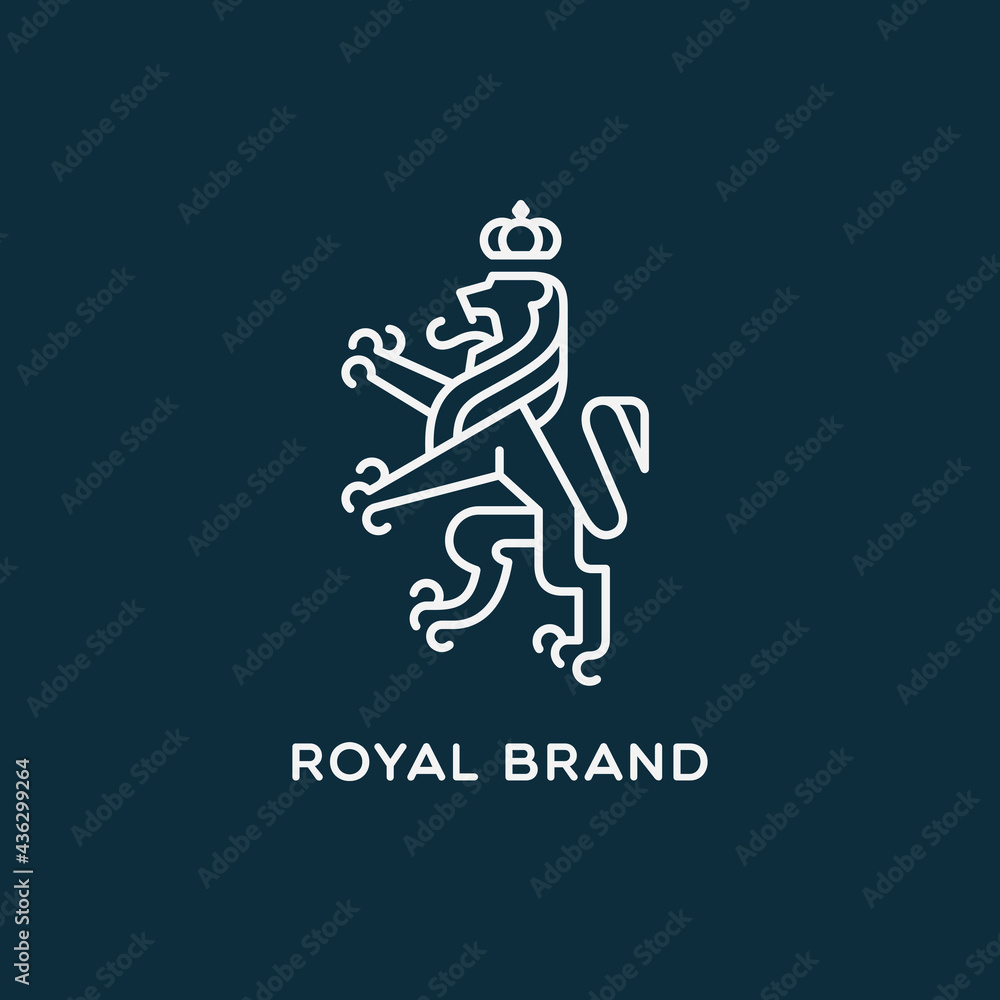 Heraldic lion Heraldic lion