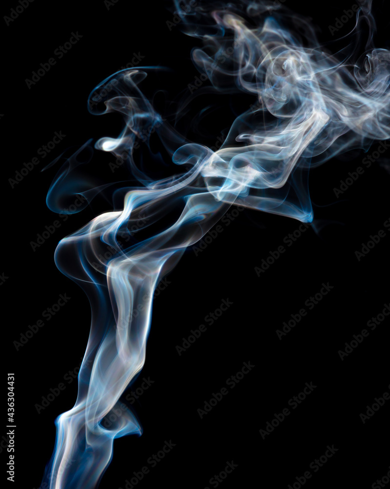 Smoke isolated on black background. Smoke isolated on black background.