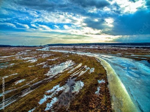 river in winter