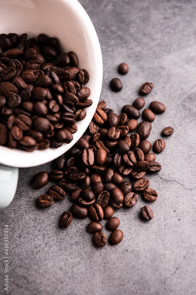 Texture of coffee beans. Coffee bean Texture of coffee beans. Coffee bean