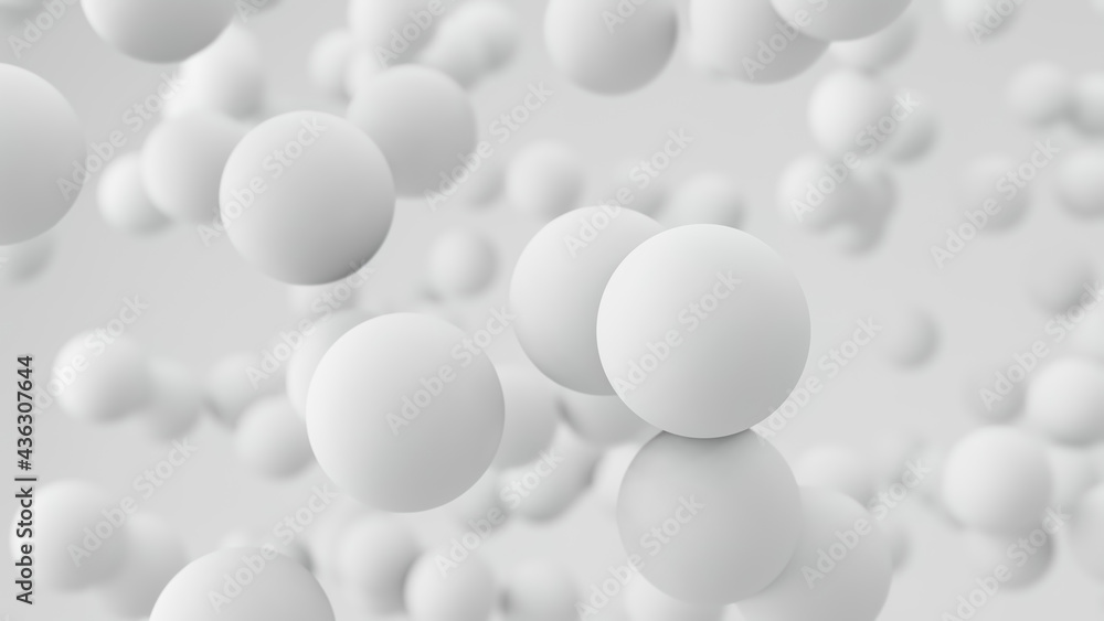 3d render abstract background with white spheres 3d render abstract background with white spheres