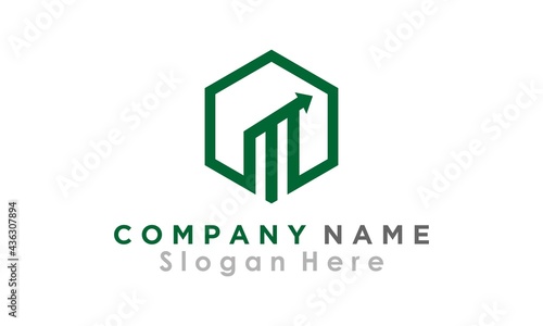 trade investment profit vector logo