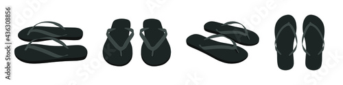 Flip flops isolated on a white background
