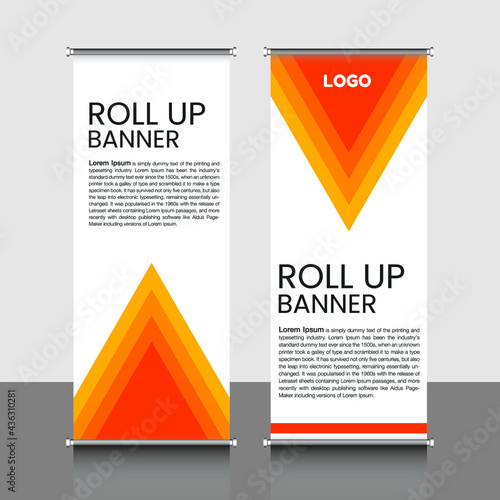 roll up banner, brochure, flyer, banner design, industrial, company, template, vector, abstract, line pattern background, modern x-banner, pull-up banner,  rectangle size banner.