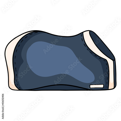 Horse harness protective blanket for walking horse vector illustration in cartoon style