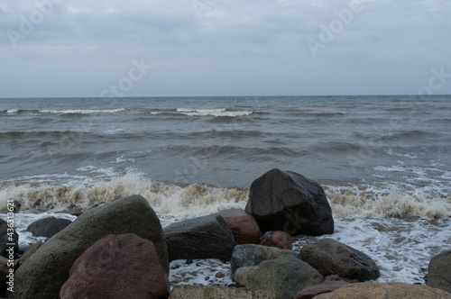 Baltic sea coast near the german village Steinbeck photo