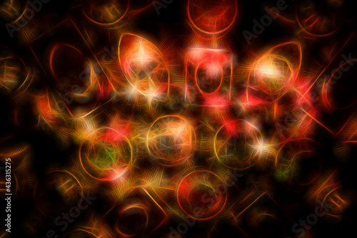 background of abstract glitter led lights, glowing effect