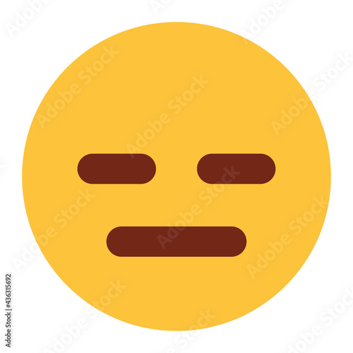 Flat color style emoji nodding.