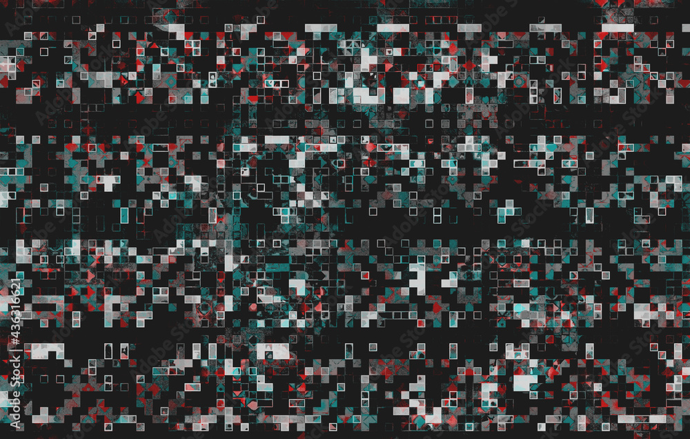 Fototapeta premium Background with abstract mosaic and light depth.