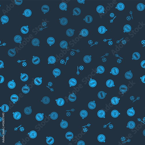 Set Speed limit traffic, Stop sign, with camera and Pedestrian crosswalk on seamless pattern. Vector