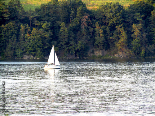 Yachts on the Roznowski Reservoir