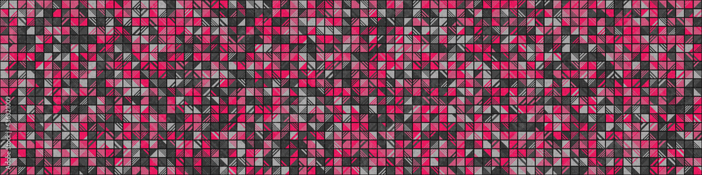 Fototapeta premium Abstract Geometric Pattern generative computational art illustration