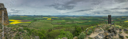 panoramic view of old castle on the hill - Hazmburk, Czech republic © Ladislav_Zemanek