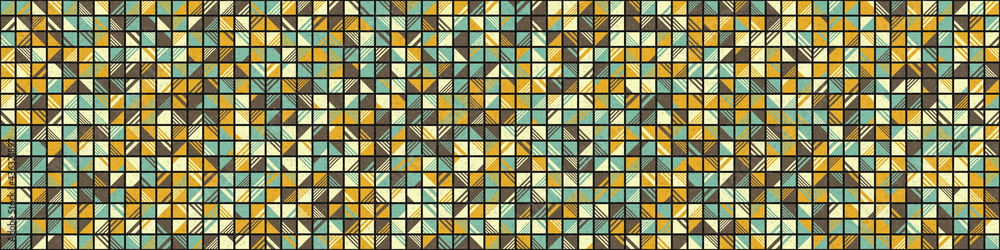 Fototapeta premium Abstract Geometric Pattern generative computational art illustration