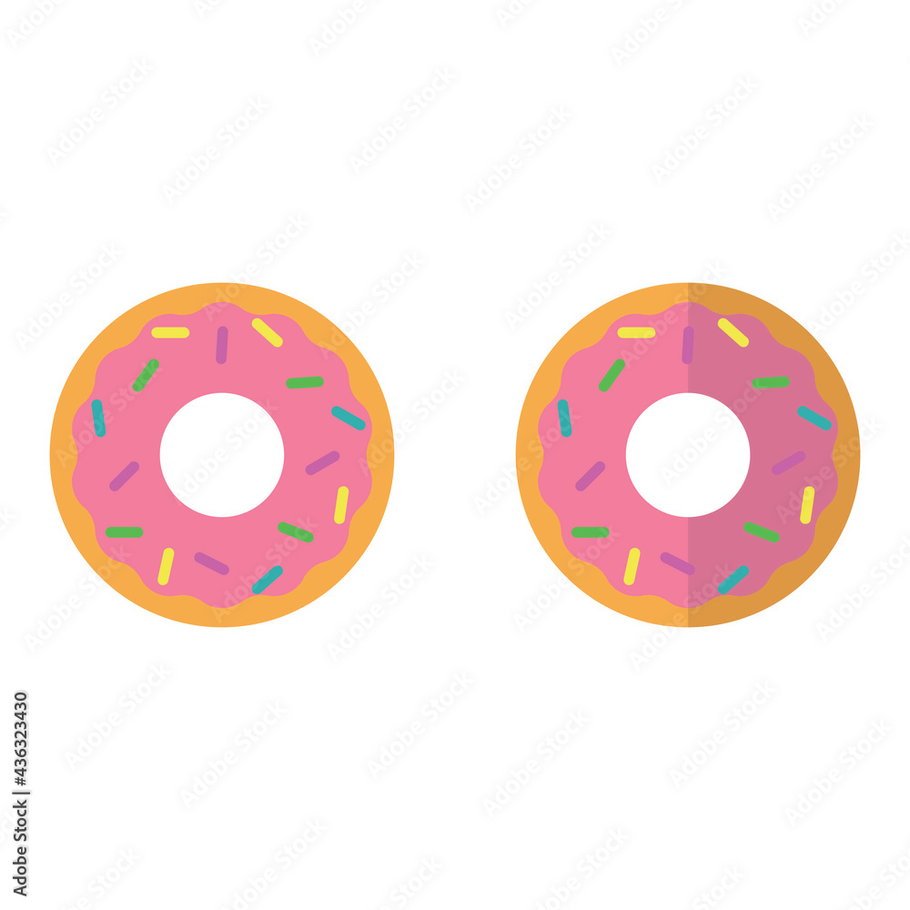 Obraz premium Donut flat Icon